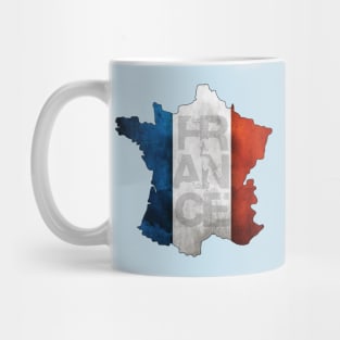 Grunge Style France Design Mug